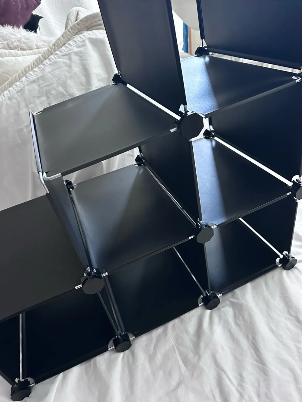 Modular Cube Storage Organizer in Black